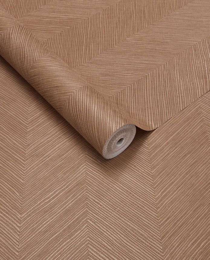 Geometrikus tapéta, barna-vörös, gyékényhatású, 363239, Calm Crafted, Eijffinger