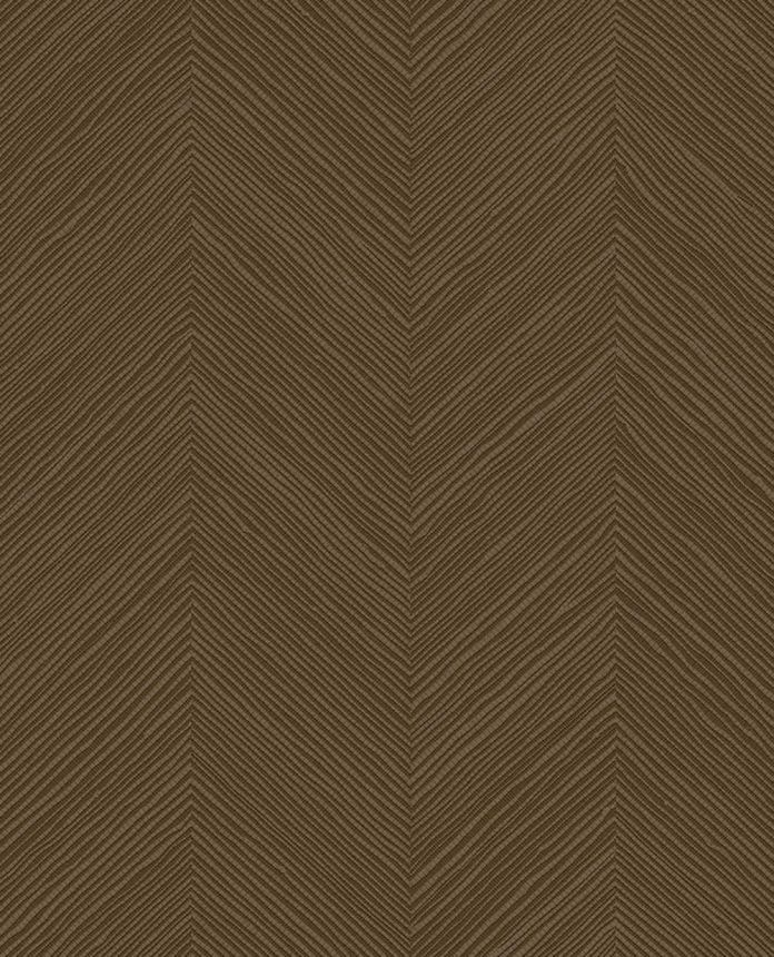 Geometrikus tapéta, sötétbarna, gyékényhatású, 363241, Calm Crafted, Eijffinger