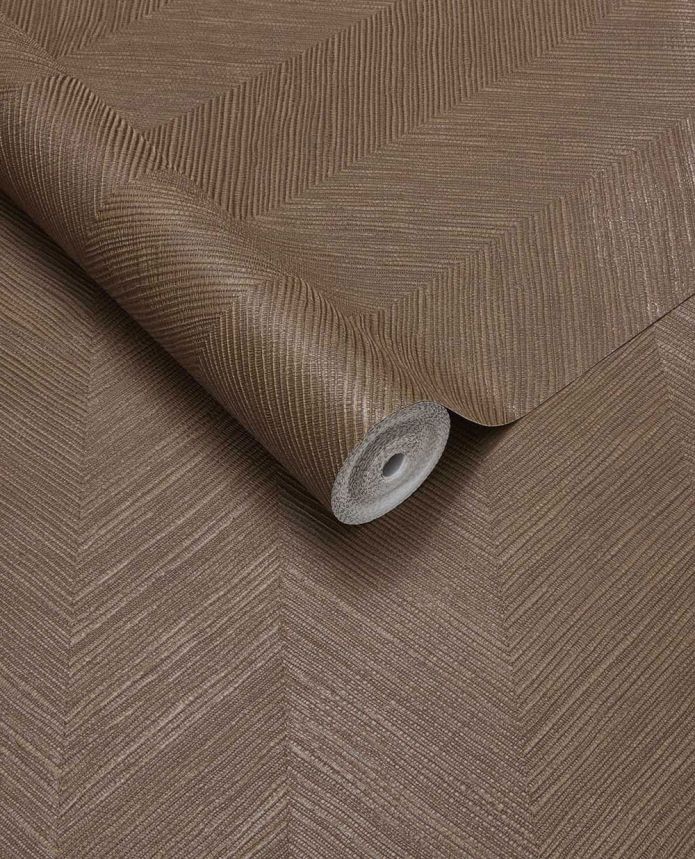 Geometrikus tapéta, sötétbarna, gyékényhatású, 363241, Calm Crafted, Eijffinger