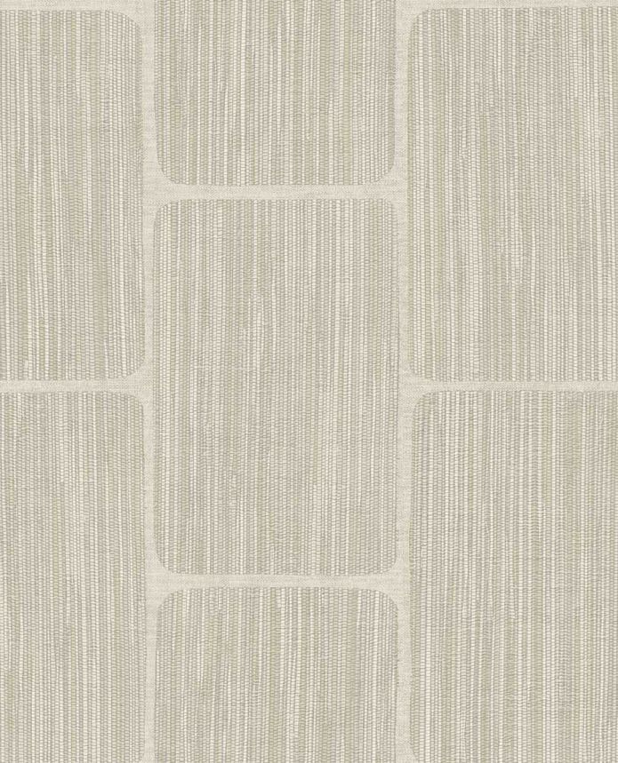 Geometrikus tapéta, krémszínű-szürke, 363252, Calm Crafted, Eijffinger