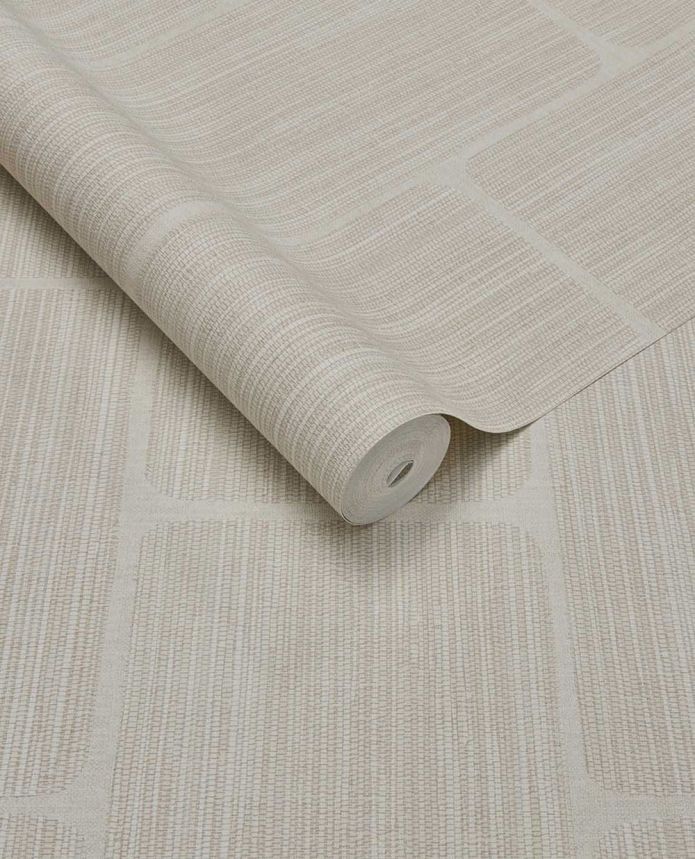 Geometrikus tapéta, krémszínű, 363254, Calm Crafted, Eijffinger