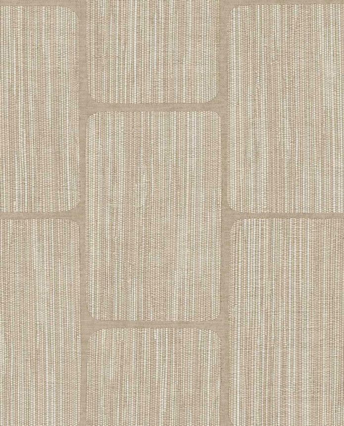 Geometrikus tapéta, barna-bézs, 363255, Calm Crafted, Eijffinger