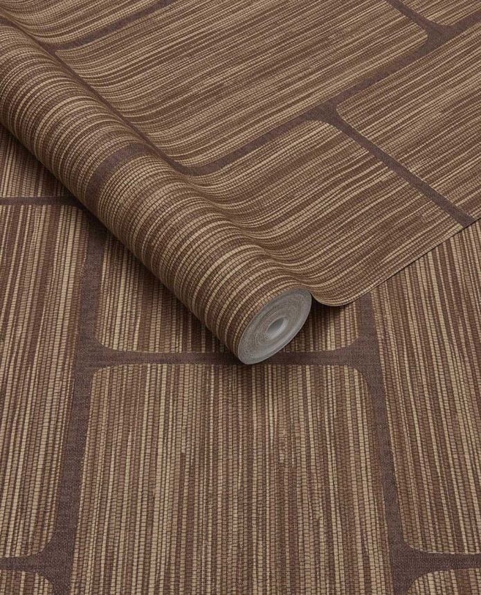 Geometrikus tapéta, vörös-barna, 363256, Calm Crafted, Eijffinger