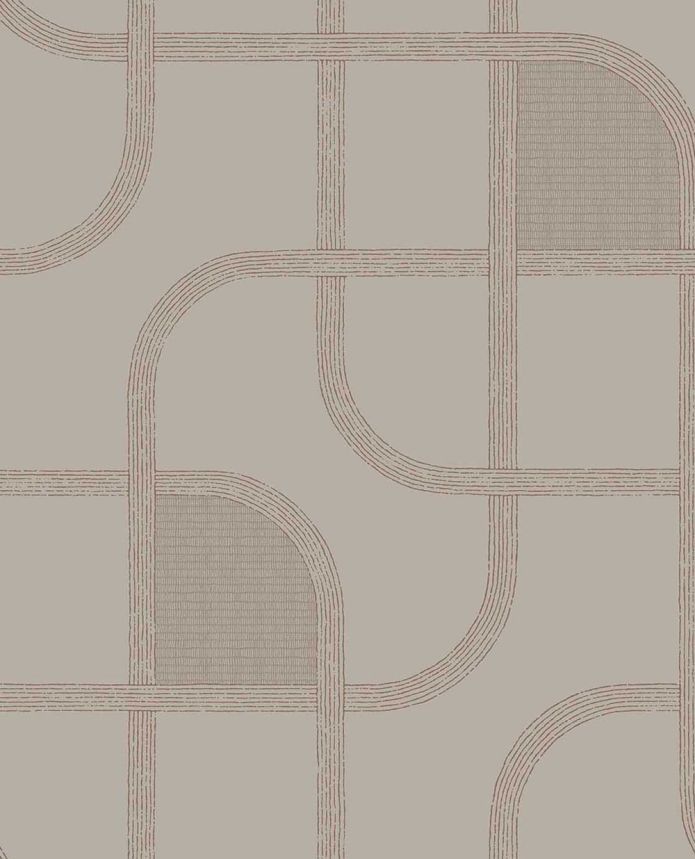 Geometrikus tapéta, rózsaszín, csíkos, 363261, Calm Crafted, Eijffinger