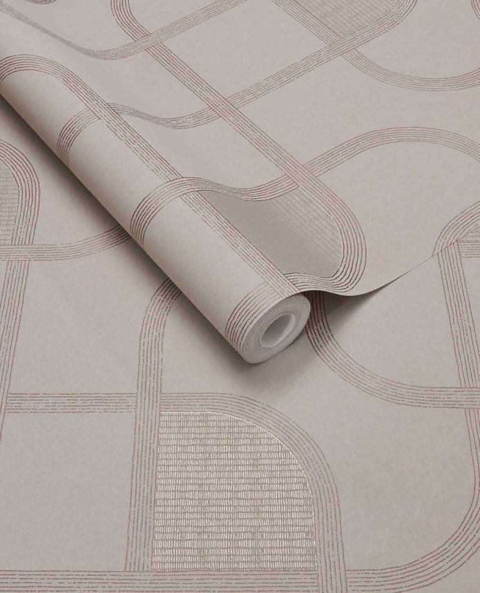 Geometrikus tapéta, rózsaszín, csíkos, 363261, Calm Crafted, Eijffinger