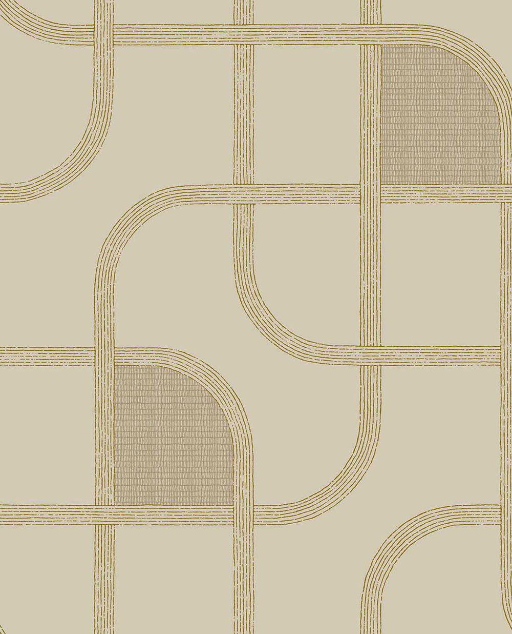 Geometrikus tapéta, narancs-rózsaszín, csíkos, 363263, Calm Crafted, Eijffinger