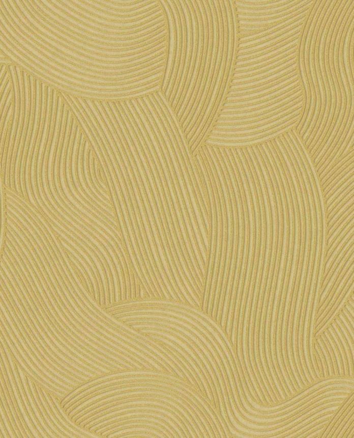 Tapéta, sárga, hullámok, 363276, Calm Crafted, Eijffinger