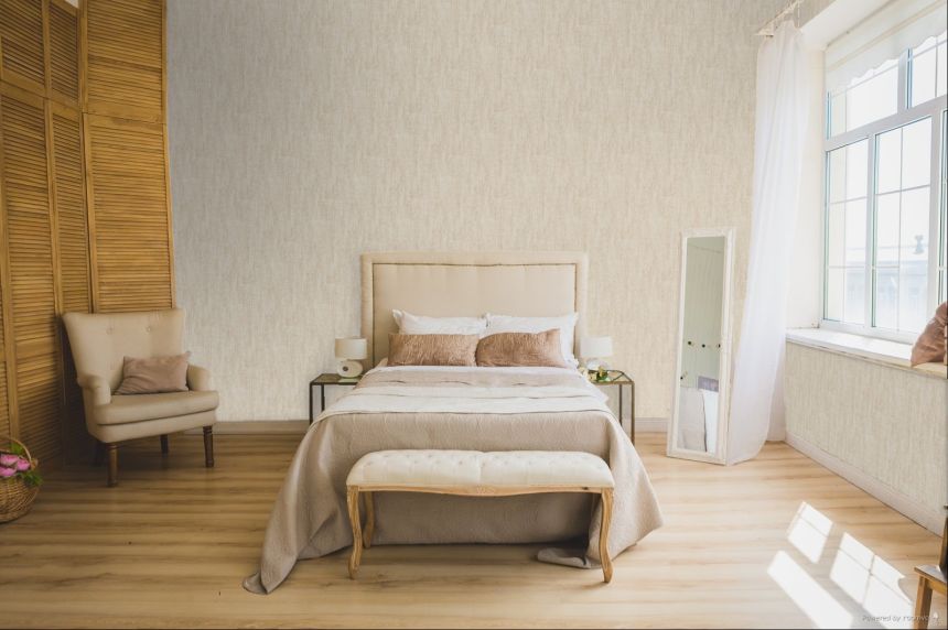 Durva szövethatású tapéta, bézses krémszínű, RE521022, Renaissance, Design ID