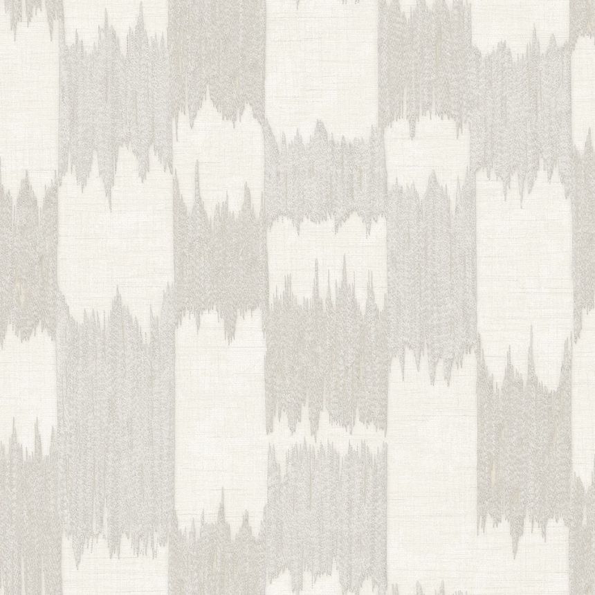 Absztrakt tapéta, szürkés ezüst, fehér, csíkok, RE521031, Renaissance, Design ID