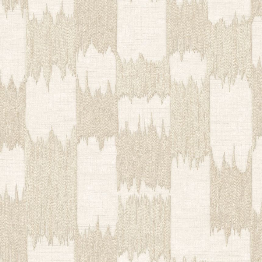 Absztrakt tapéta, bézs, krémszínű, csíkok, RE521032, Renaissance, Design ID