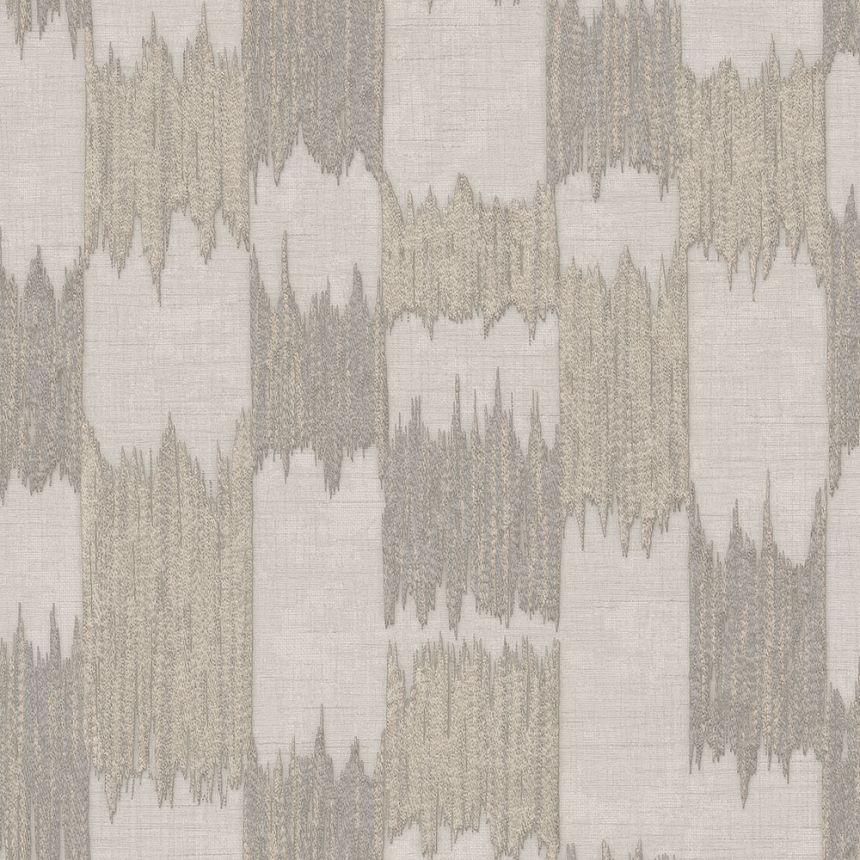 Absztrakt tapéta, szürkés bézs, szürke, csíkok, RE521033, Renaissance, Design ID