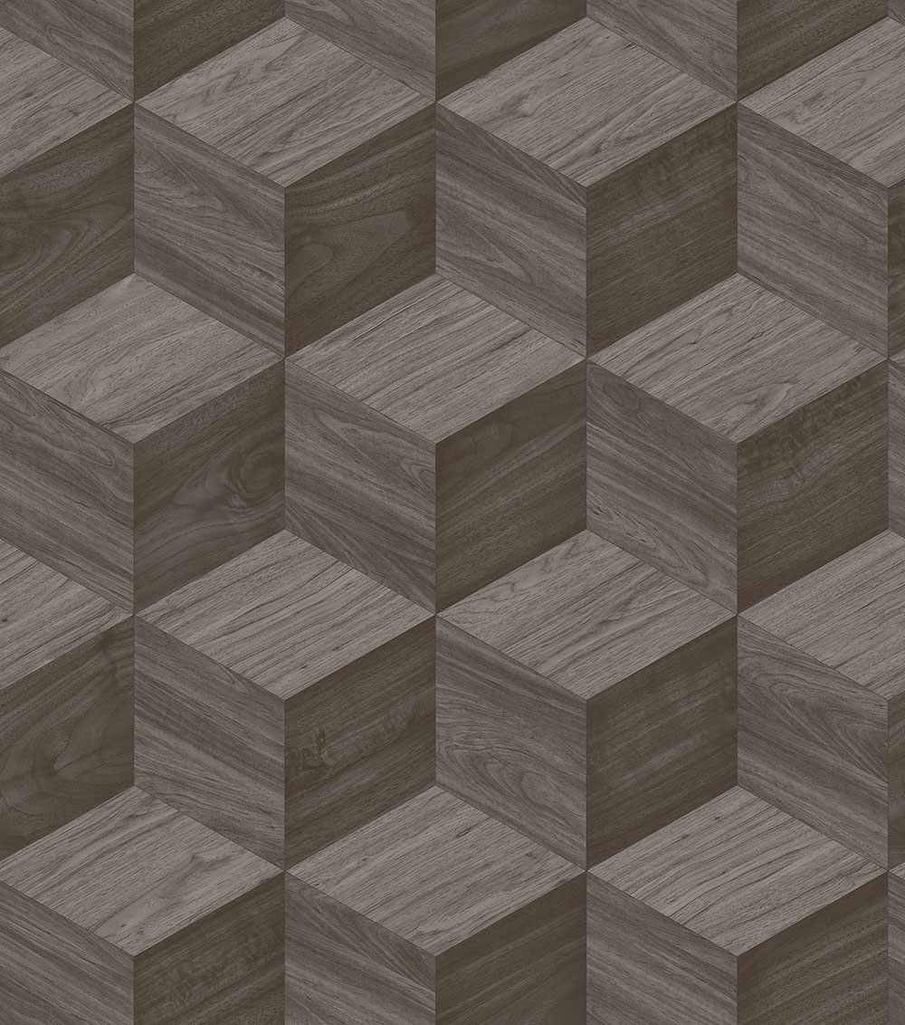 3D fahatású tapéta, sötétszürke, RE521093, Renaissance, Design ID