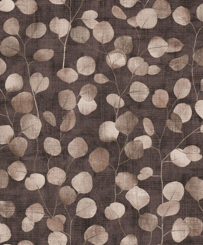 Vlies tapéta, barna, Levelek, S 81639, Bestseller Basic 1, Marburg