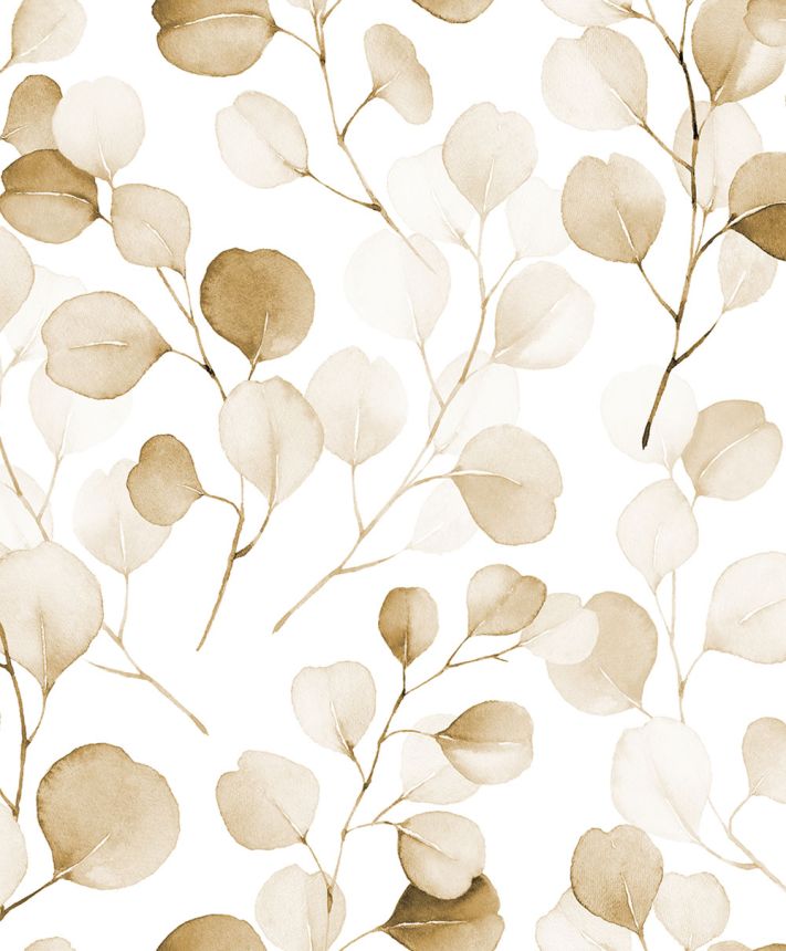 Vlies tapéta, zöld, fehér, Levelek, S 47422, Wohndesign 2026, Marburg