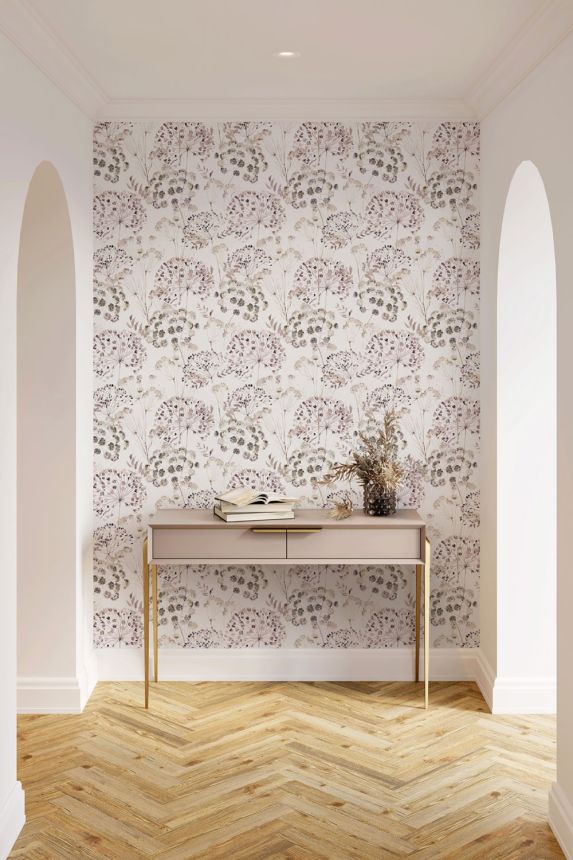 Vlies tapéta, rózsaszín, Mezei virágok, S 35638, Wohndesign 2026, Marburg