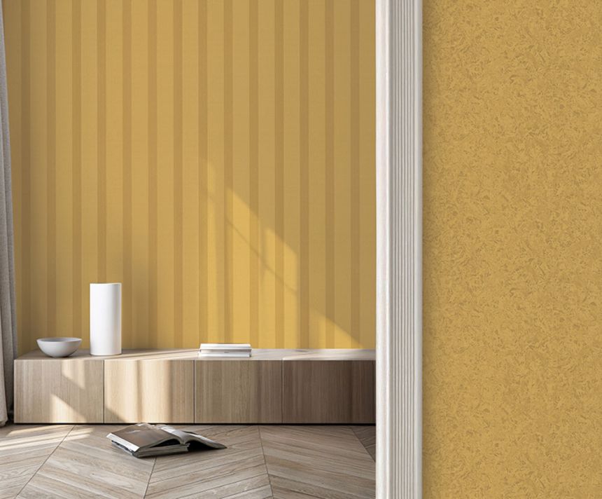 Luxus vlies tapéta, mustáros arany, csíkos, Z40016, Tradizione Italiana 3, Zambaiti Parati