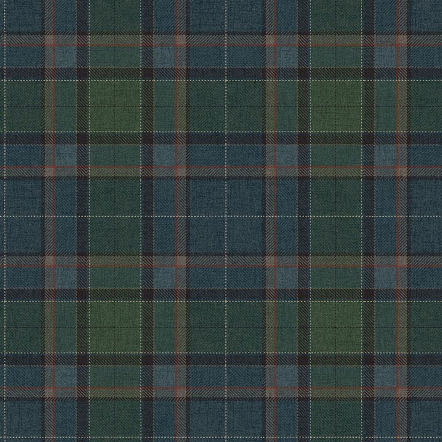 Stirling tapéta, kék, zöld, CA10422, Carl Robinson Edition 24 The Highlands