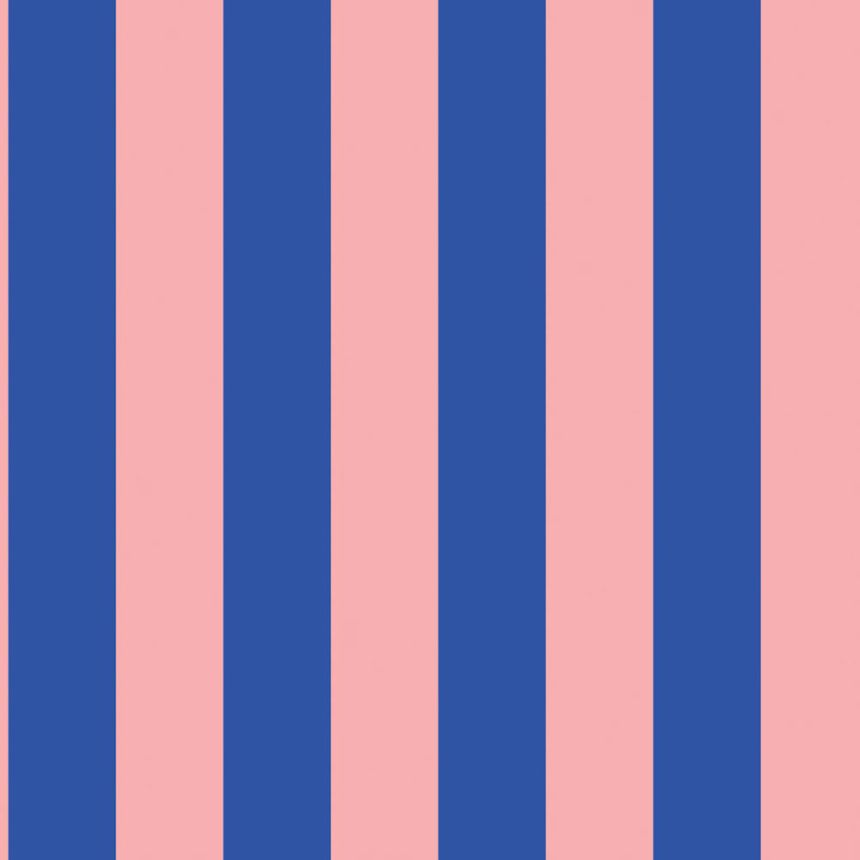Csíkos tapéta, kék, rózsaszín, 139907, Color Pop, Esta Home