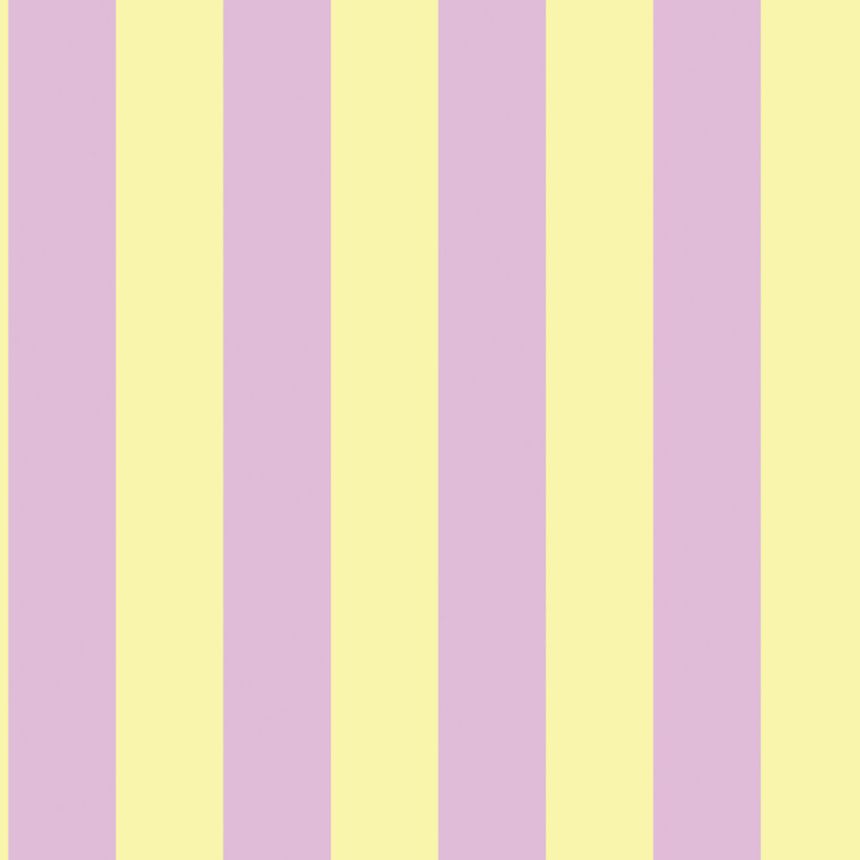 Csíkos tapéta, régirózsaszín, sárga, 139912, Color Pop, Esta Home