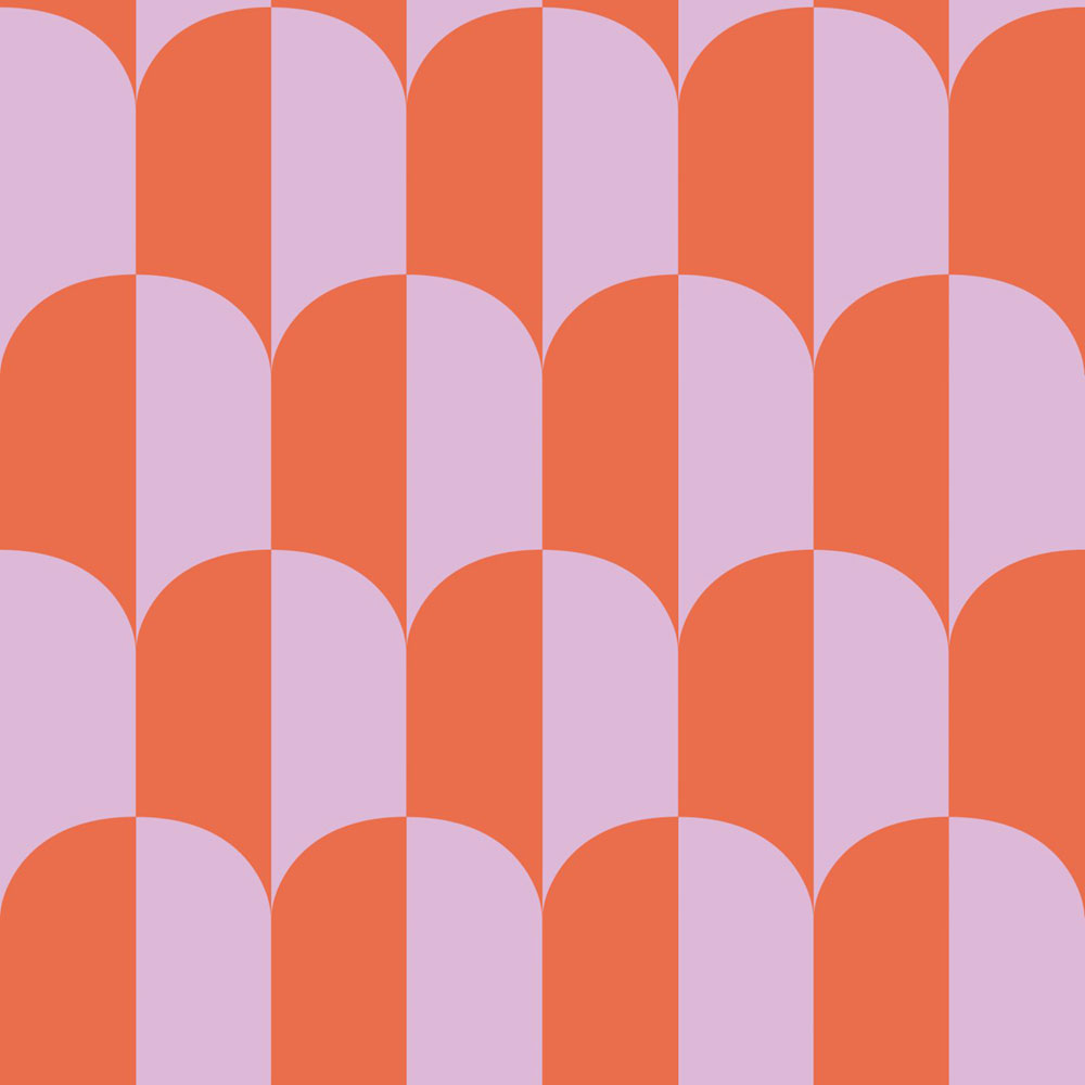 Art Deco mintás tapéta, rózsaszín, piros, 139982, Color Pop, Esta Home