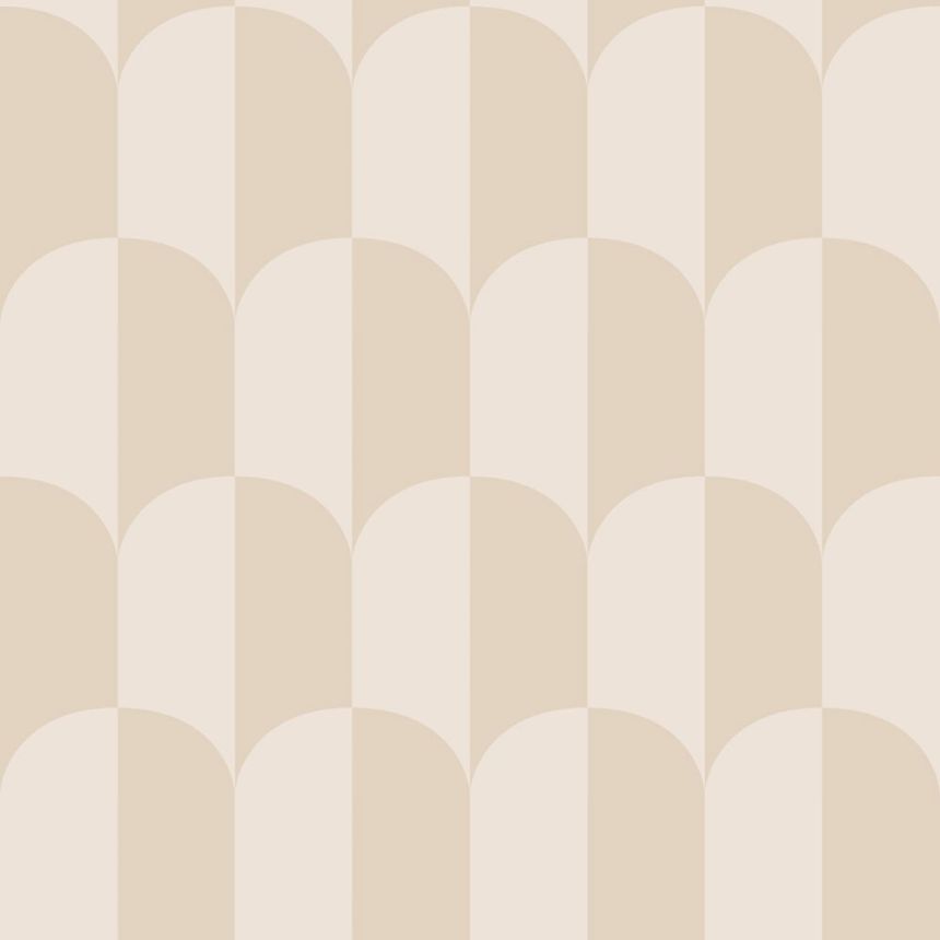 Art Deco mintás tapéta, bézs-krém színű, 139985, Color Pop, Esta Home