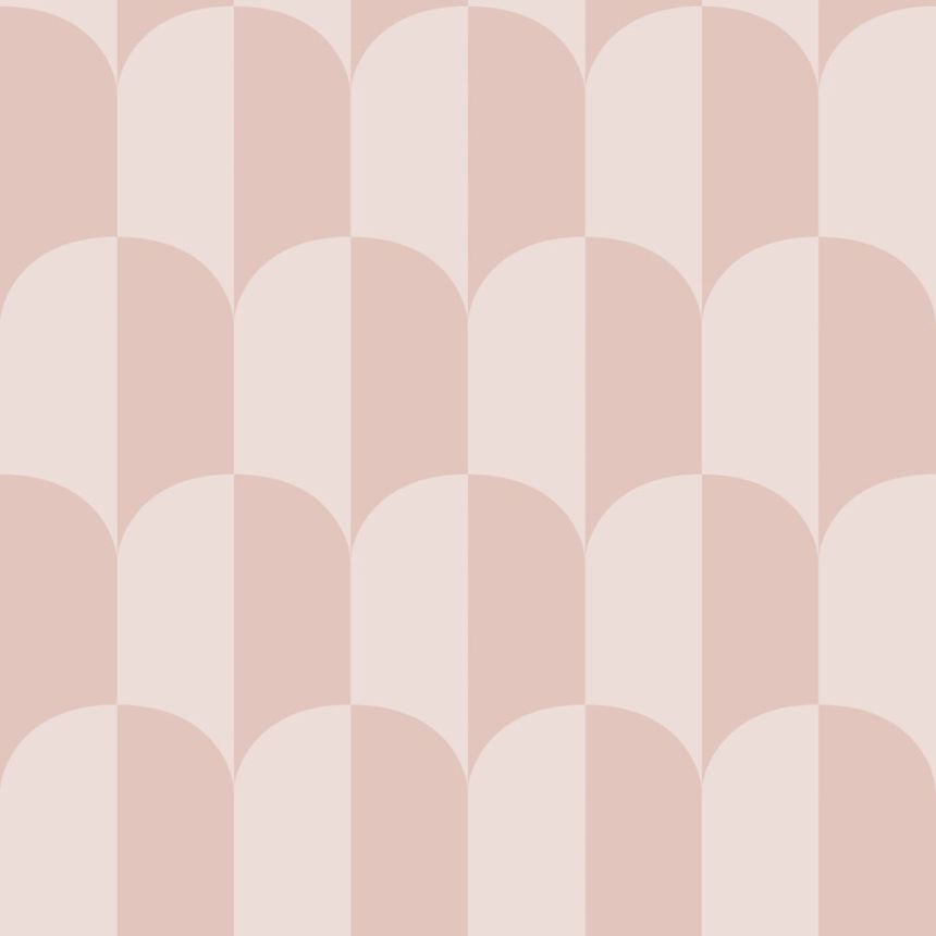 Art Deco mintás tapéta, régirózsaszín, 139986, Color Pop, Esta Home