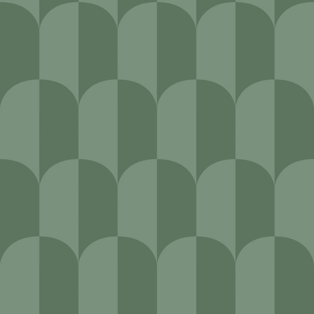 Art Deco mintás tapéta, zöld, 139989, Color Pop, Esta Home