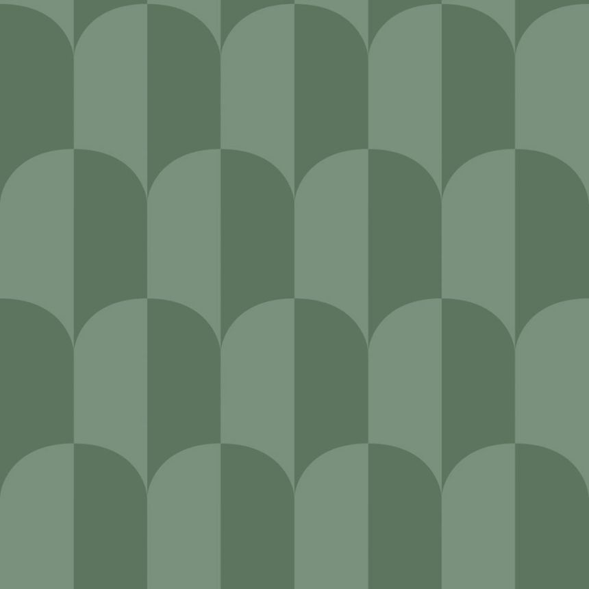 Art Deco mintás tapéta, zöld, 139989, Color Pop, Esta Home
