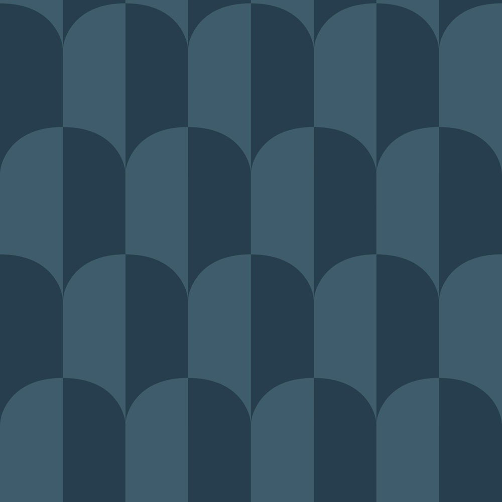 Art Deco mintás tapéta, kék, 139990, Color Pop, Esta Home