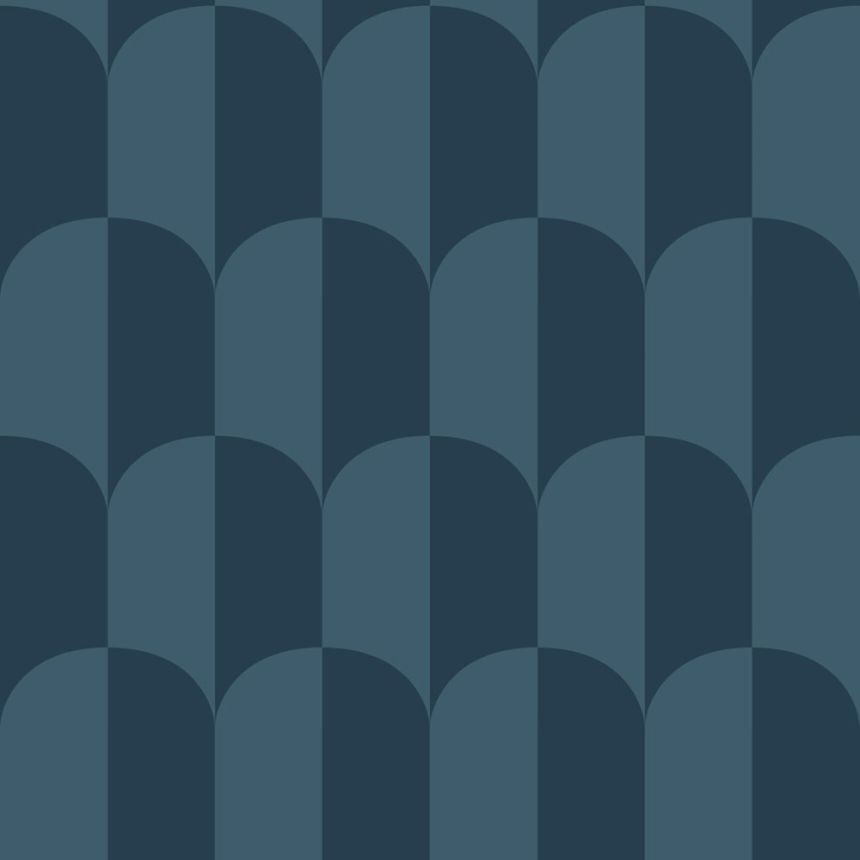 Art Deco mintás tapéta, kék, 139990, Color Pop, Esta Home