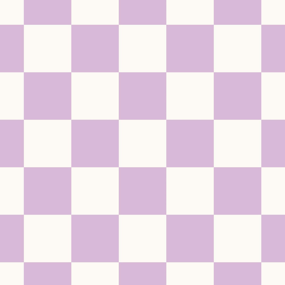 Sakkmezős mintájú tapéta, lila, fehér, 139997, Color Pop, Esta Home