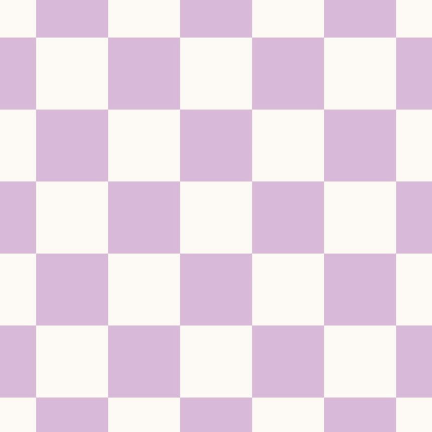 Sakkmezős mintájú tapéta, lila, fehér, 139997, Color Pop, Esta Home