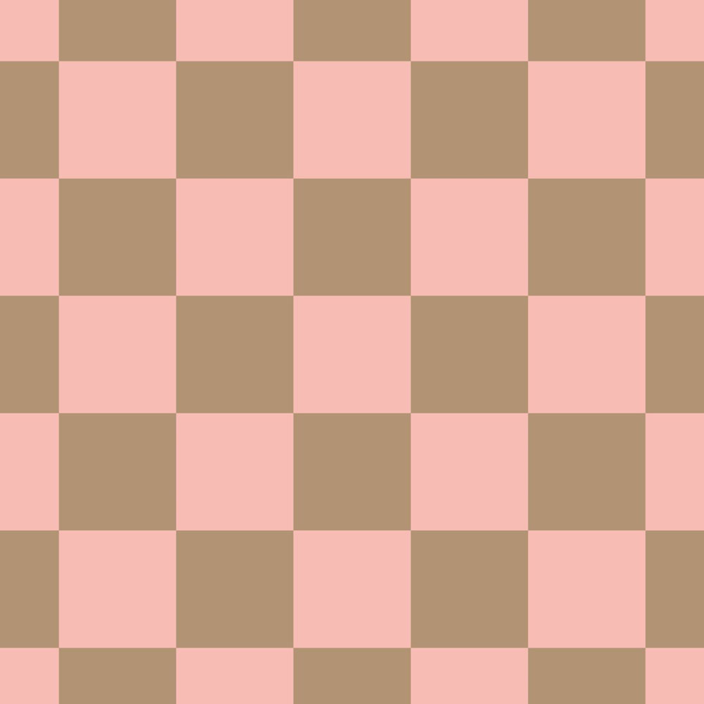 Sakkmezős mintájú tapéta, aranybarna, régirózsaszín, 130913, Color Pop, Esta Home