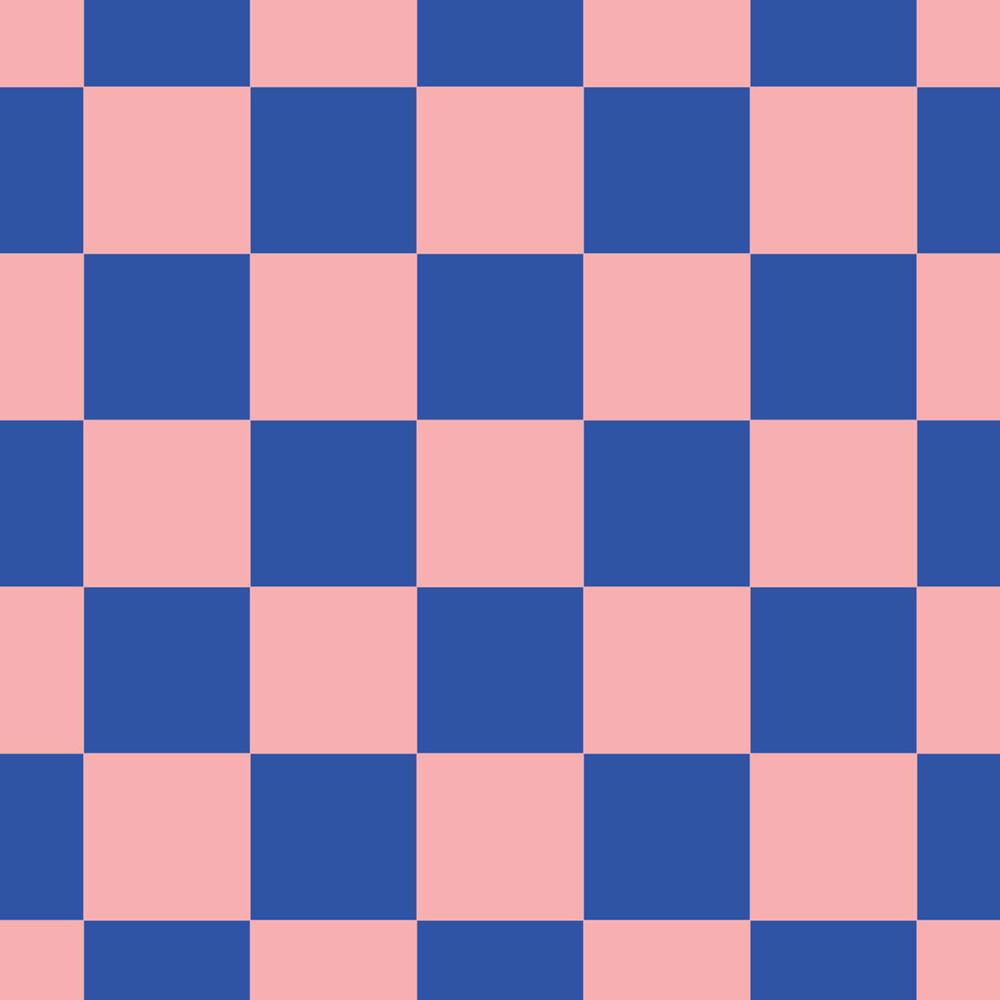Sakkmezős mintás tapéta, rózsaszín, kék, 130915, Color Pop, Esta Home