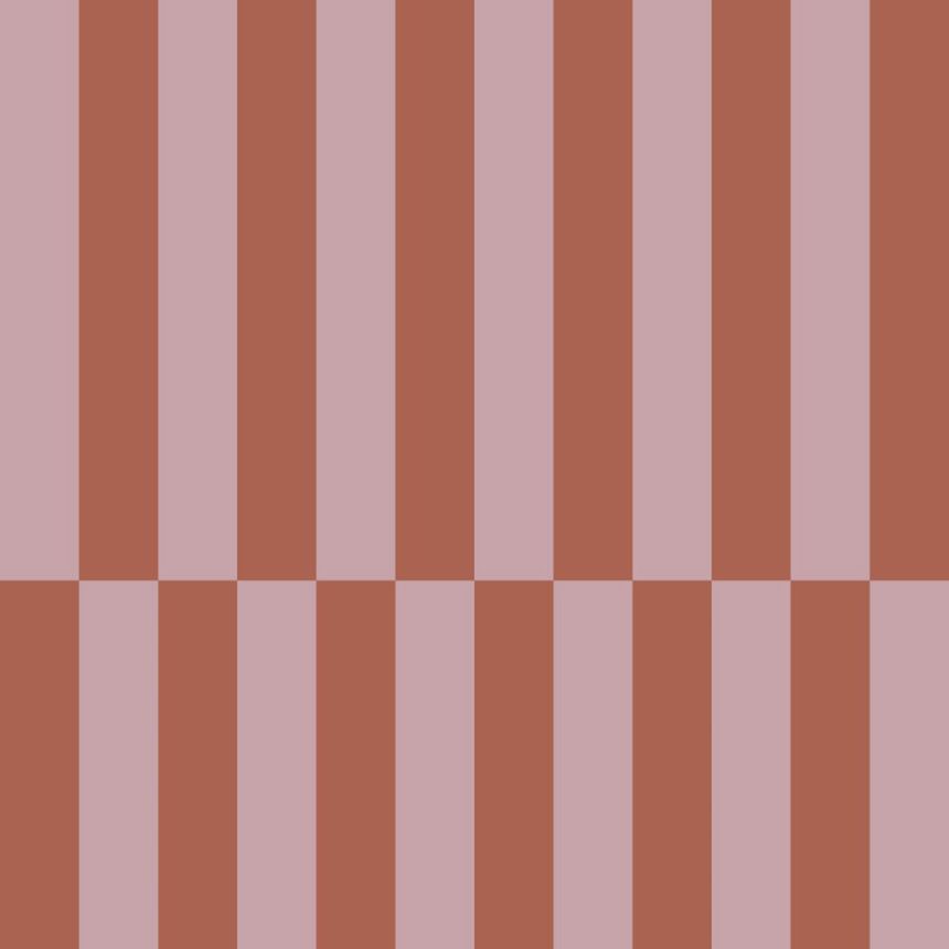 Csíkos tapéta, vörös-barna, rózsaszín, 131216, Color Pop, Esta Home