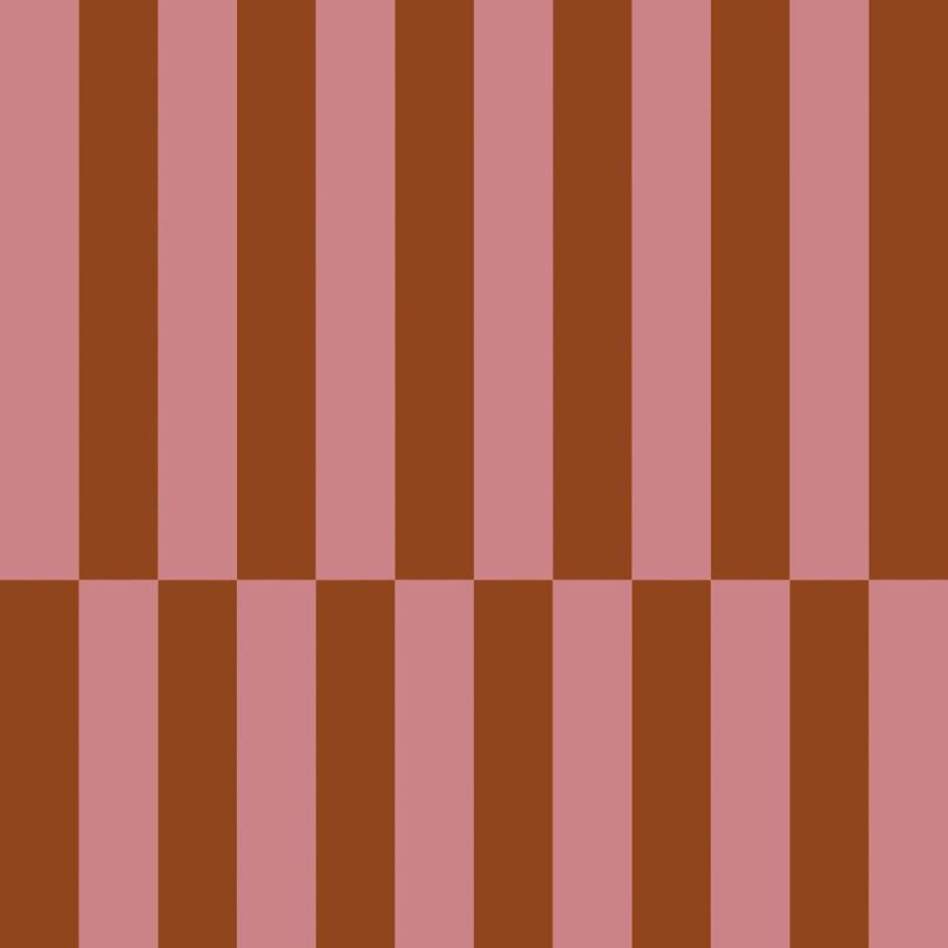 Csíkos tapéta, vörös-barna, rózsaszín, 131427, Color Pop, Esta Home