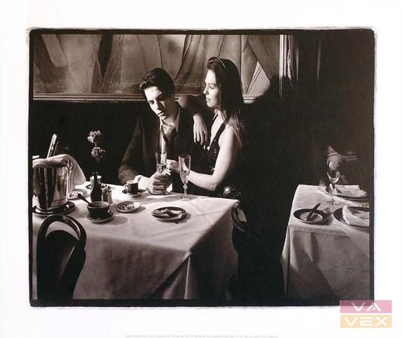 Fali poszter 4599, Pár egy étteremben, méret 30 x 40 cm