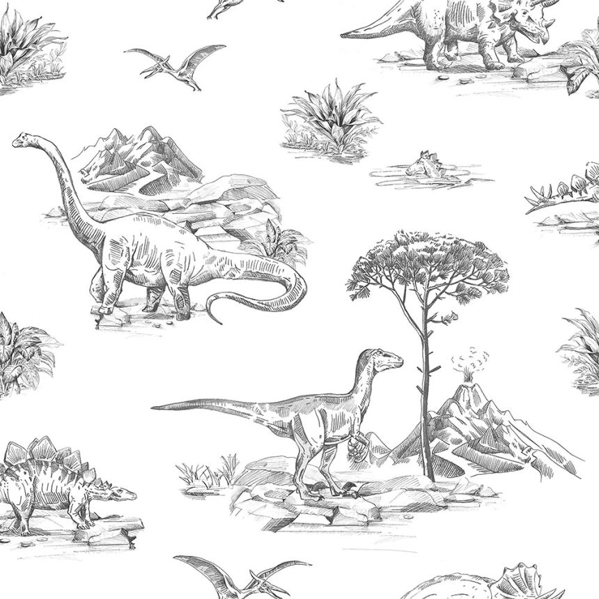Vlies tapéta Dinoszauruszok 139269, Forest Friends, Esta