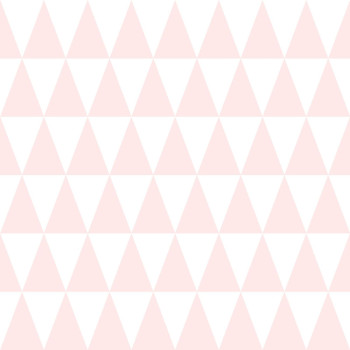 Vlies tapéta rózsaszín és fehér háromszögekkel 128862, Little Bandits, Esta