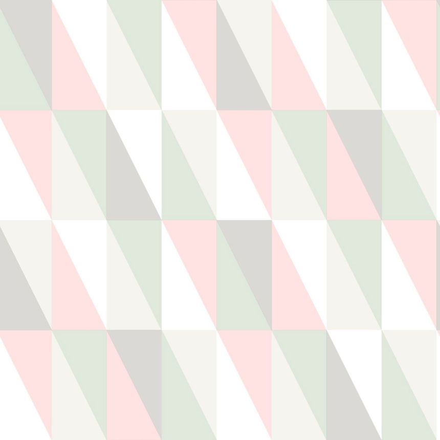 Geometrikus vlies tapéta, színes háromszögek 138919, Little Bandits, Esta
