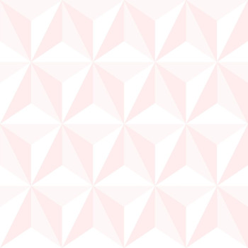 Rózsaszín és fehér vlies tapéta, 3D csillagmintával 138911, Little Bandits, Esta