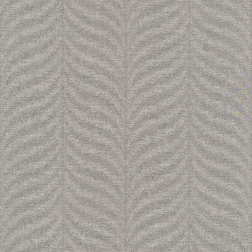 Szürke-barna vlies tapéta, grafikus madártollmintával EE1307, Elementum, Grandeco
