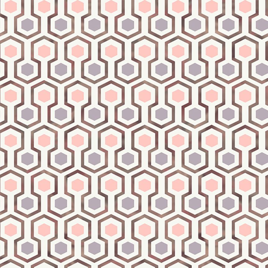 Geometrikus mintás tapéta színes hatszögekkel GV24291, Good Vibes, Decoprint