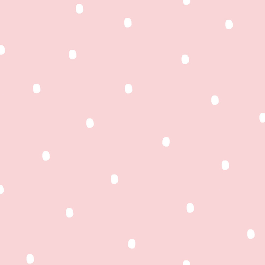 Rózsaszín papír tapéta pontokkal / foltokkal 460-2, Pippo, ICH Wallcoverings