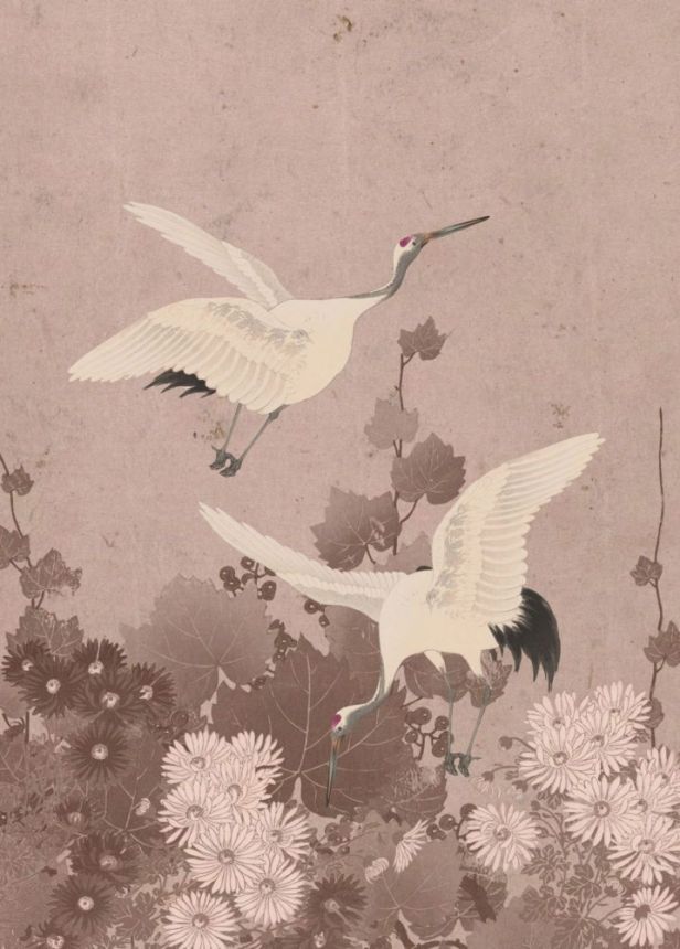 Vlies poszter tapeta - madarak - Japán - daruk - 158946, 200x279cm, Paradise, Esta