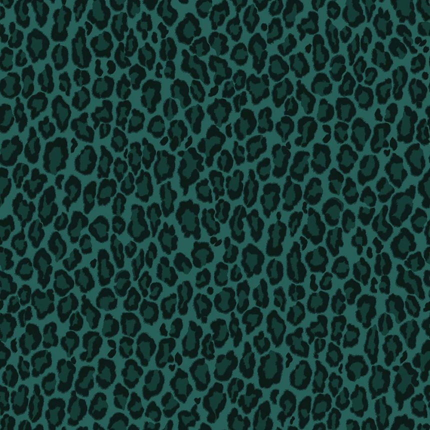 Vlies zöld tapéta - leopárd bőr utánzata 139154, Paradise, Esta Home