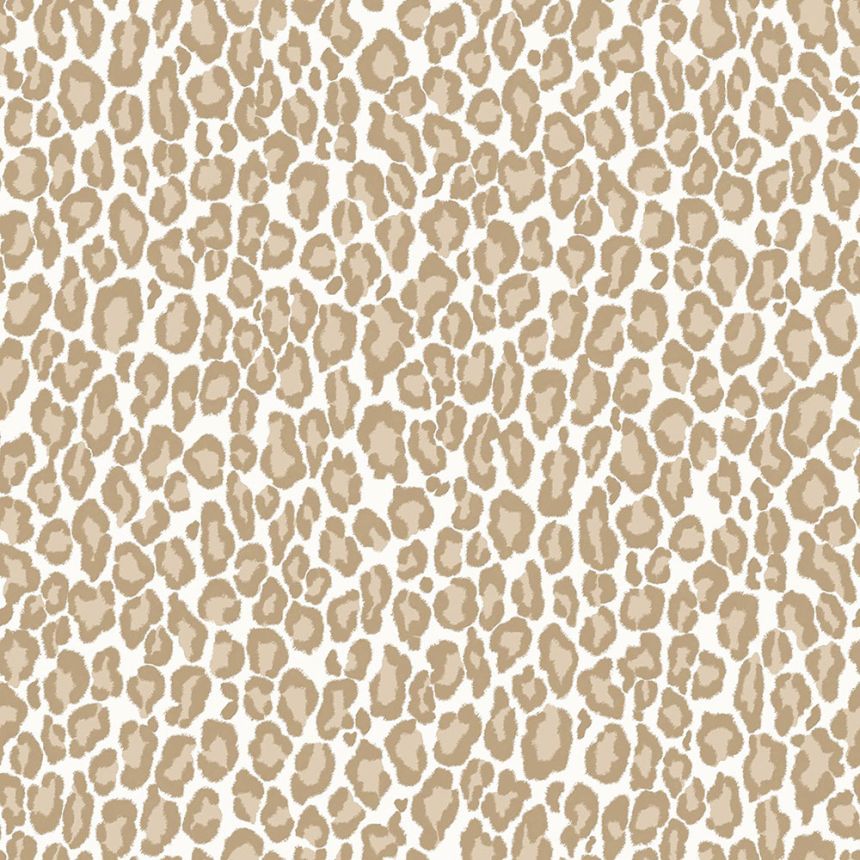 Vlies bézs tapéta - leopárd bőr utánzata 139151, Paradise, Esta Home