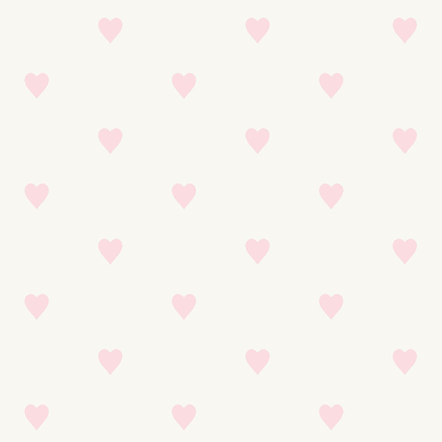 Fémes vlies gyerek tapéta rózsaszín szívekkel 347705, Precious, Origin
