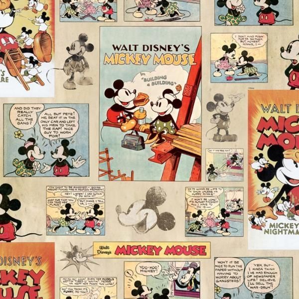 Gyermek tapéták falra 70-242 Disney, Mickey Vintage Episode, Kids&Home 6, Graham & Brown,