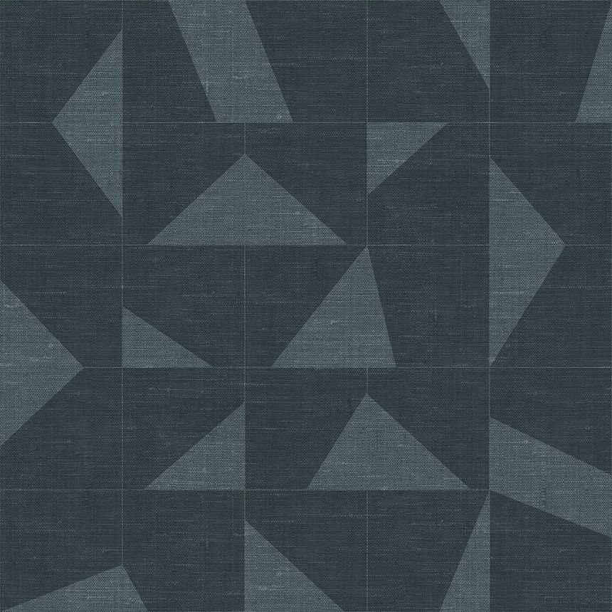 Vlies kék geometrikus tapéta szövet textúrával 347756, Natural Fabrics, Origin